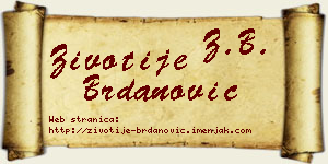 Životije Brdanović vizit kartica